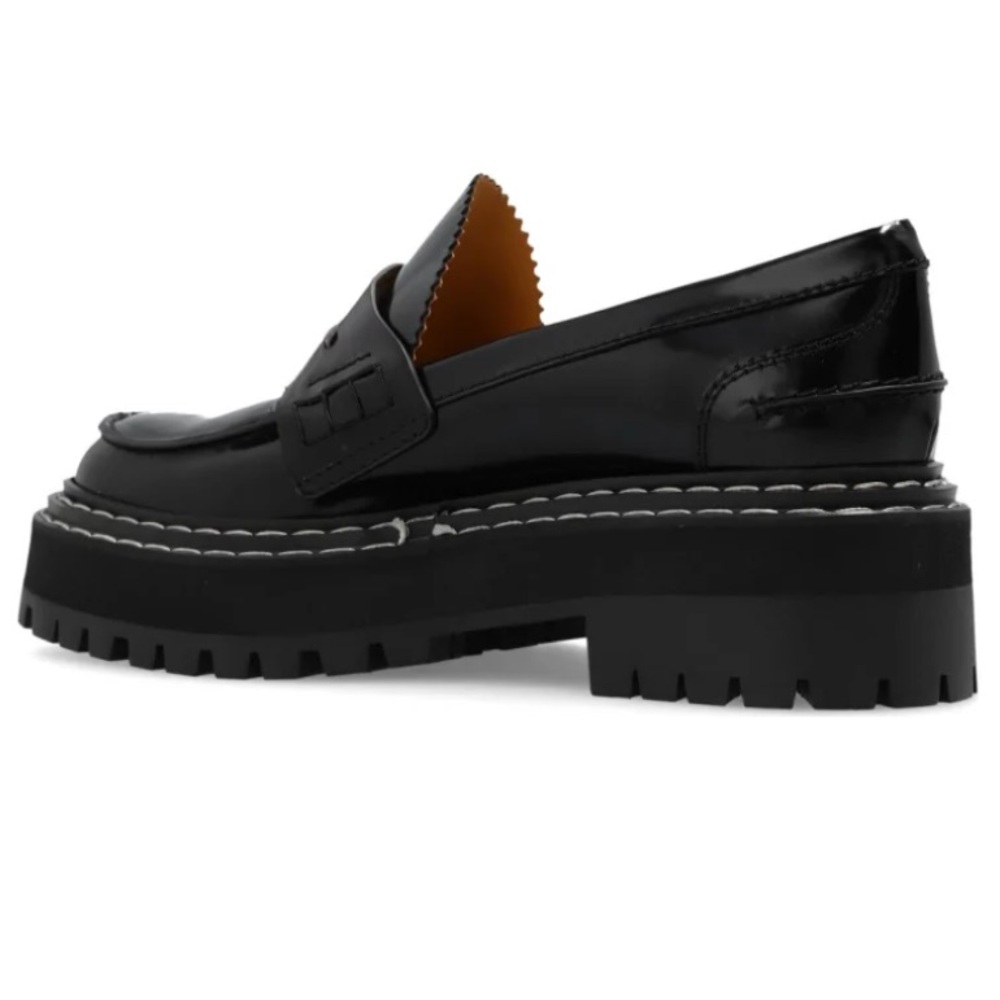 Proenza Schouler Black Leather Lug Sole Platform Loafers EU 35 NWT - Picture 14 of 16